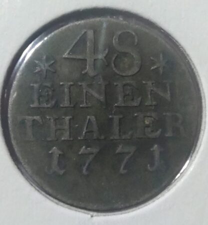 Prussia 1/48 thaler, 1771 Stars on the sides "48"