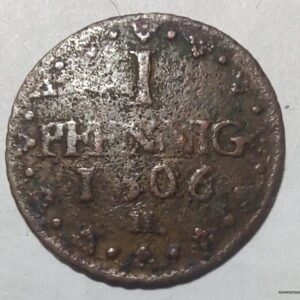 Saxony 1 pfennig, 1806 Mintmark "H"