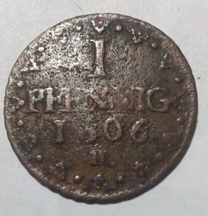 Saxony 1 pfennig, 1806 Mintmark "H"