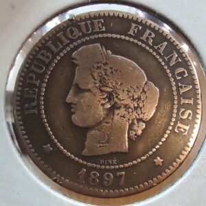 Francja 5 centymów, 1897
