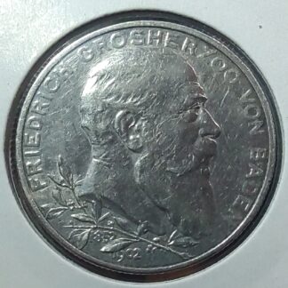 German Empire 2 mark, 1902 Head is Turned to the Right