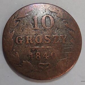 Poland 10 groszy, 1840