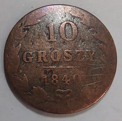 Poland 10 groszy, 1840