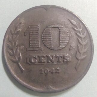 Netherlands 10 cents, 1942