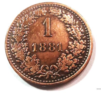 Austria 1 kreuzer, 1881